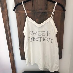 Chaser Brand Aerosmith Sweet Emotion Spaghetti Strap Tank Sz S